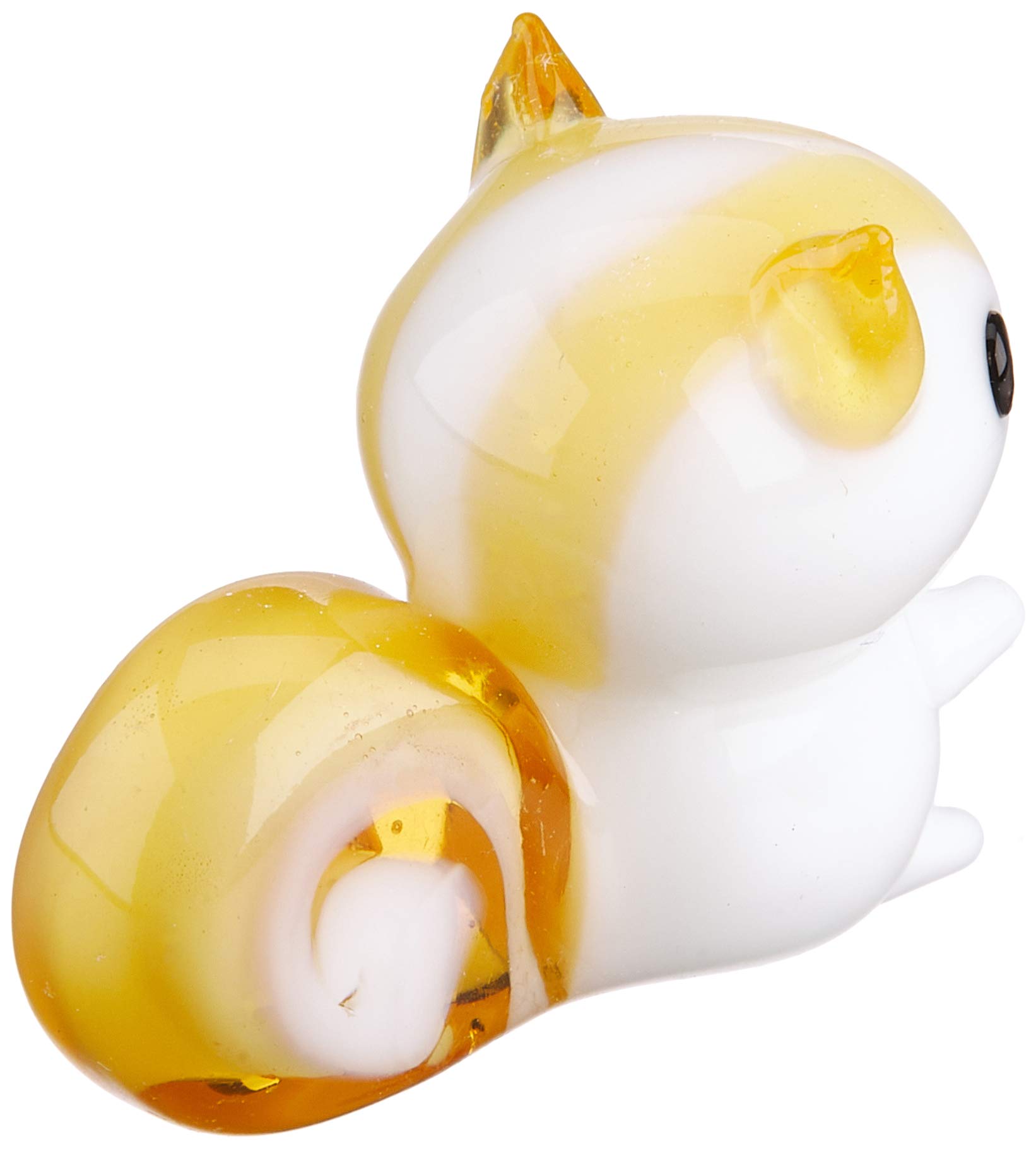 Amazon.co.jp: かわいい リス 手作り ガラス細工 花 リス ちゃん